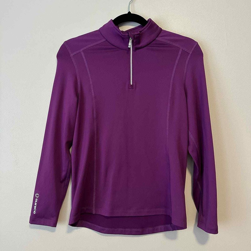 Sunice XLarge‎ Purple Quarter Zip Long Sleeve Pullover